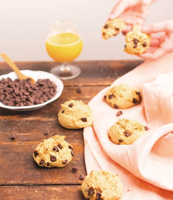 Biscuits aux haricots blancs, à l'orange et au chocolat