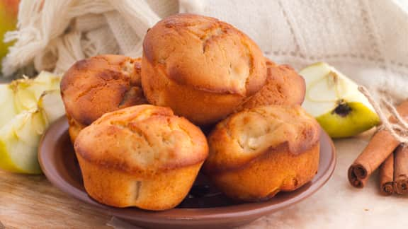 Muffins aux pommes et aux épices