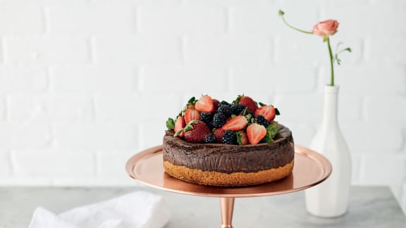 Gâteau au fromage et au chocolat