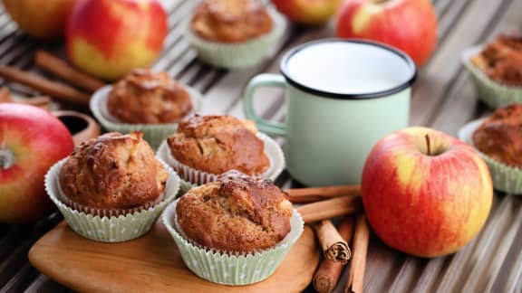 Muffins aux pommes