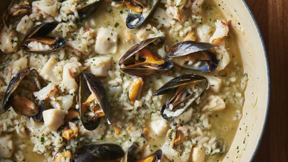 Vendredi : Risotto aux fruits de mer