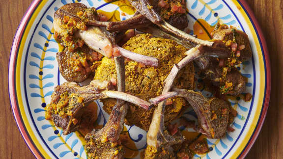 Côtelettes d’agneau à la marocaine et chou-fleur rôti Casablanca