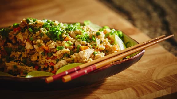 Riz frit au poulet