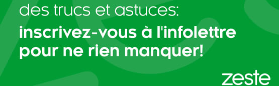 Ne manquez pas nos infolettres!