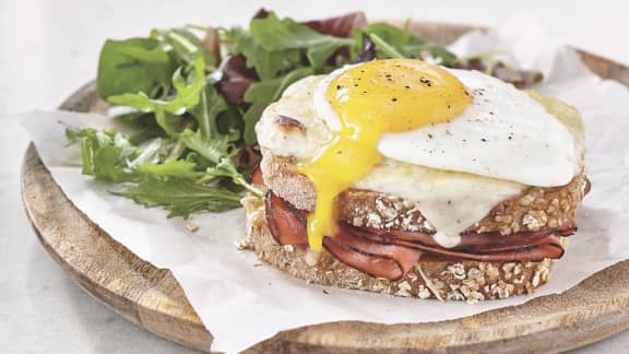 Mercredi : Croque-madame au jambon
