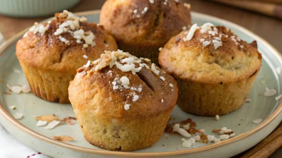Muffins sirop d'érable et son