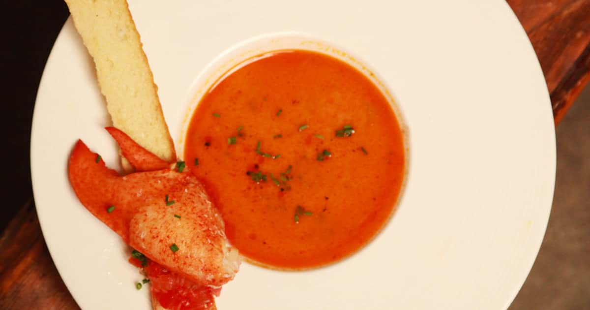 Bisque de homard à la Warhol Zeste