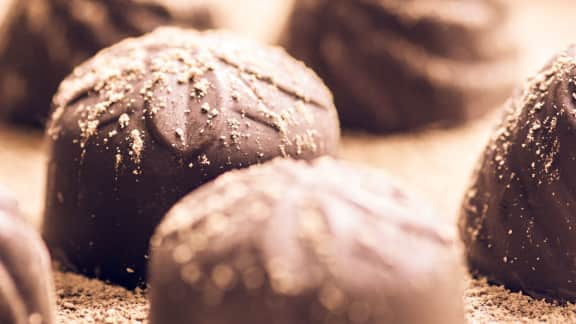 Recette des bonbons au chocolat noir