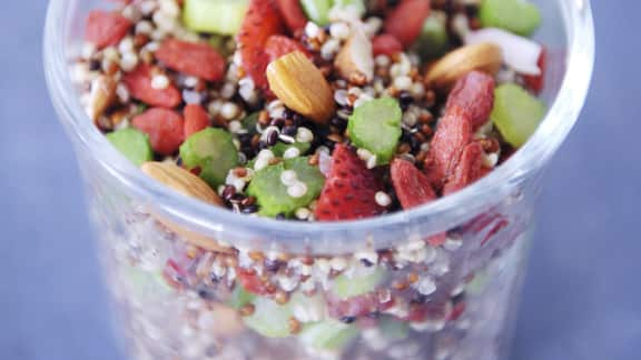 salade de quinoa aux fraises