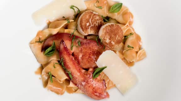 pappardelles au homard