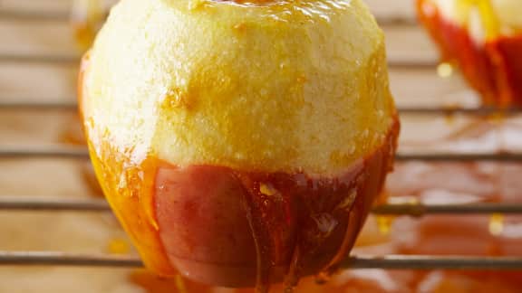 crème brûlée pommes caramel