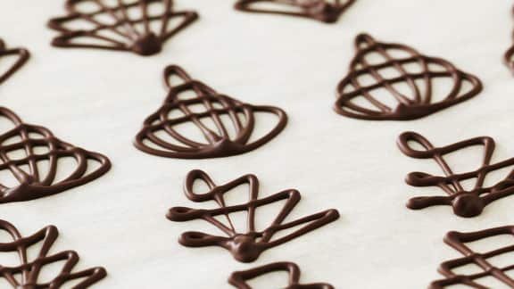 décorations en chocolat