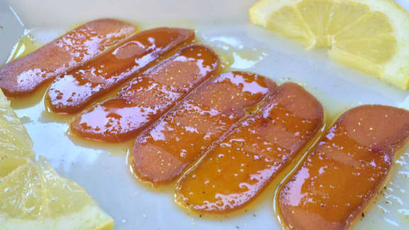 carpaccio de poutargue