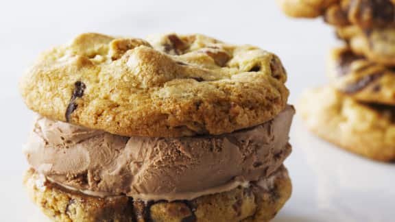 sandwichs à la crème glacée au chocolat
