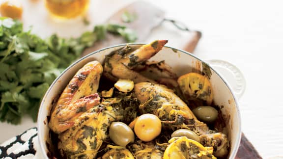 Poulet rôti à la marocaine