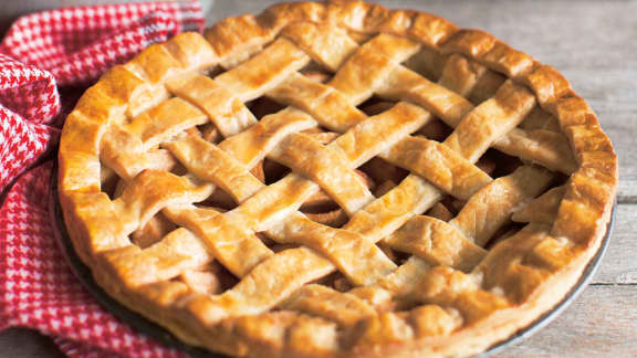 Tarte aux pommes et sa croûte au fromage à la crème