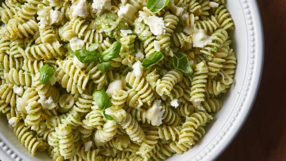 Pâtes au pesto de brocoli