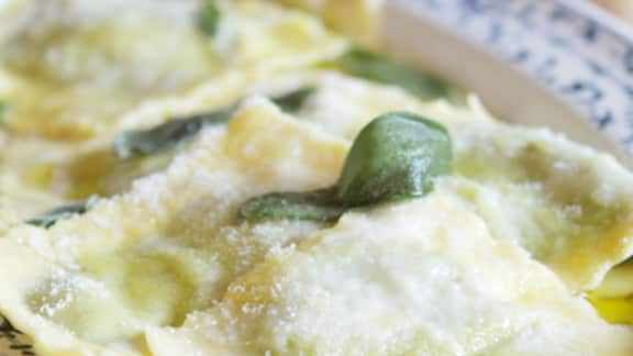 raviolis à la ricotta et aux herbes