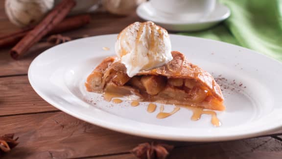 Tarte aux pommes et au sirop d'érable