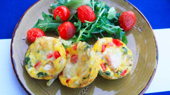 Mini-quiches en muffins