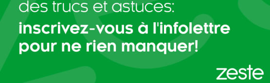 Ne manquez pas nos infolettres!