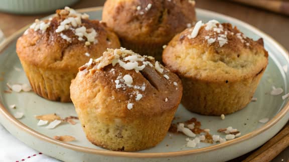Muffins sirop d'érable et son