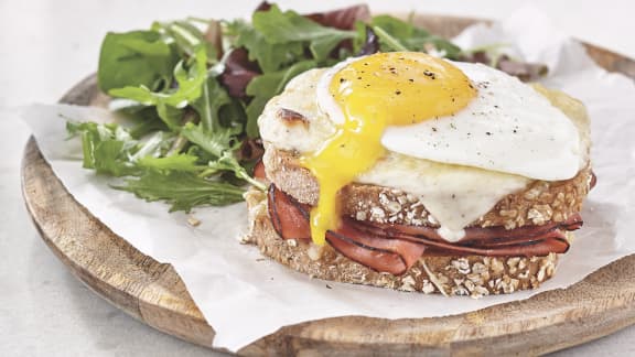 Croque-madame au jambon