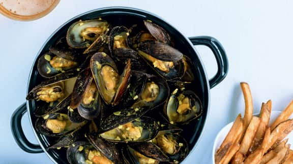 Moules à l'indienne