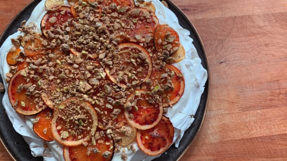 Pavlova aux agrumes