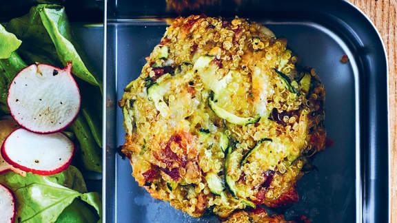 Croquettes de quinoa à la courgette et au prosciutto