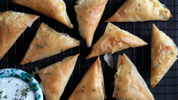 Feuilletés aux épinards spanakopitas