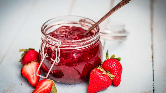 Confiture aux fraises sans cuisson