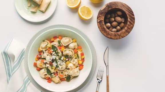 Mercredi : Salade de tortellinis tricolore