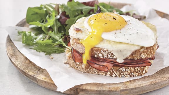 Croque-madame au jambon