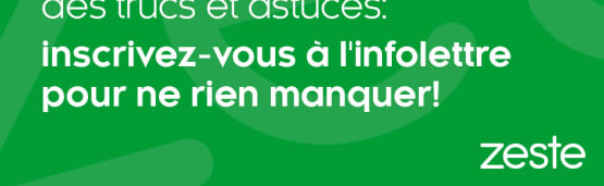 Ne manquez pas nos infolettres!