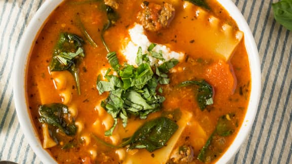 Dimanche midi : Soupe lasagne à la Zeste