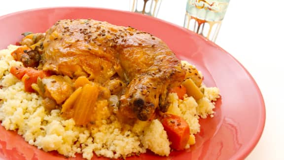 Couscous au poulet à la marocaine