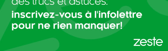 Ne manquez pas nos infolettres!