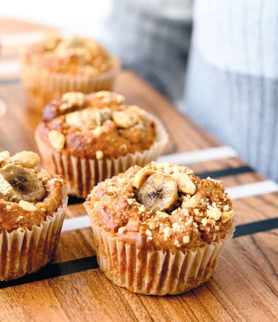 TOP : 6 recettes de muffins aux bananes