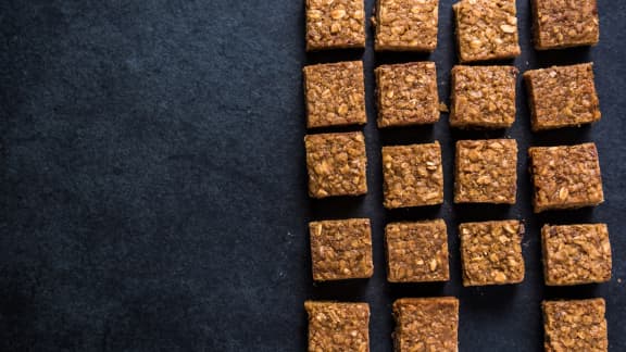 Carrés d’énergie choco-amande