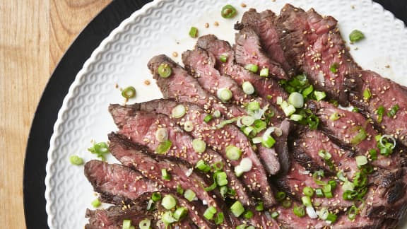 Bavette de boeuf à l'asiatique sous vide