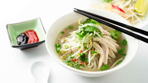 Phở gà (soupe tonkinoise)