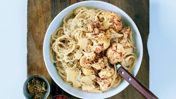 Pâtes de quinoa à la sauce au tofu et parmesan