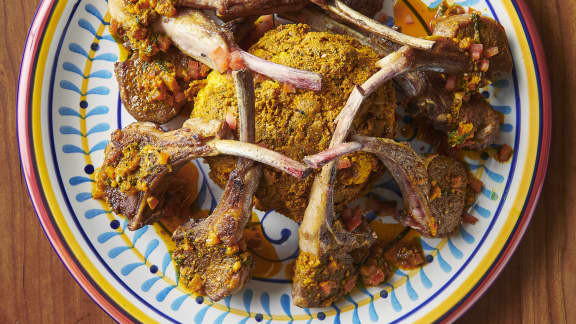 Côtelettes d’agneau à la marocaine et chou-fleur rôti Casablanca