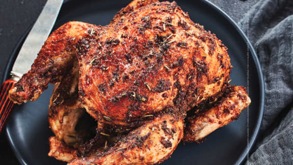 Poulet entier aux 5 épices et au sumac