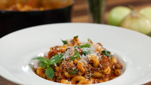 Mercredi : Macaroni à la viande