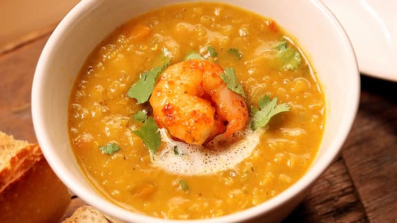 Mardi : Soupe dhal au lait de coco