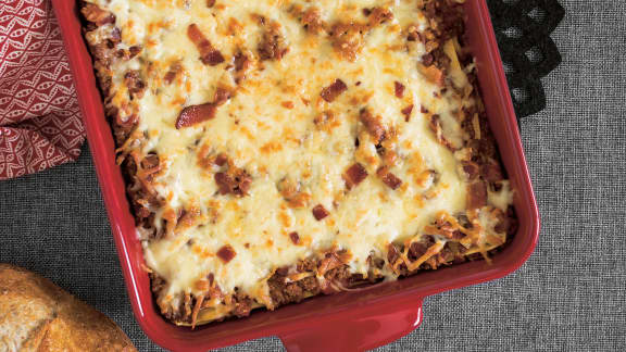 Lasagne bœuf et bacon