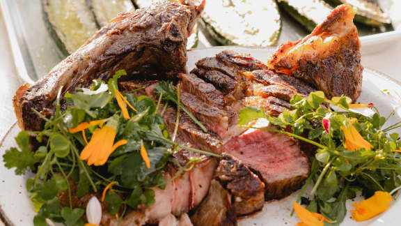 Dimanche soir : Côte de bœuf et papillotes