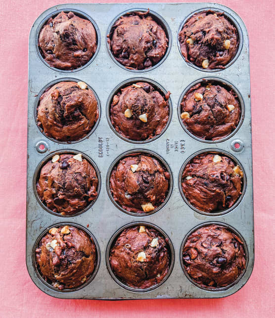 Muffins triple chocolat aux haricots noirs